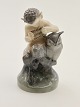 Royal 
Copenhagen Faun 
with Owl 2107 
1st. No. 332982