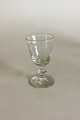 Holmegaard 
Wellington 
Sweet Wine 
Glass with 
smooth basin. 
Measures 9.5 cm 
/ 3 47/64 in. 
Old