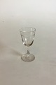Unknown/Possible 
Swedish Sweet 
Wine Glass with 
balustic stalk 
and rib 
grinding. 
Measures 11.2 
cm ...