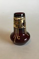 Bordeaux Red Vase with Gold Decoration