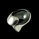Modern Danish 
Sterling Silver 
Ring with 
Hematite. 1960s
Stamped with 
925.
Size 53 mm - 
US 6½ - ...