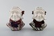 Michael 
Andersen 
Ceramics from 
Bornholm.
2 female 
heads, national 
costume, hand 
...