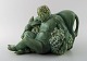 Harald Salomon 
for Rörstrand, 
green glazed 
pottery figure 
of bacchus and 
donkey.
Stamped.
In ...