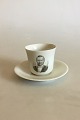 Bing & Grøndahl 
6 Coffee Cups 
with Portraits 
of Politicians. 
Chresten Berg 
(1829-1891), 
Frede ...