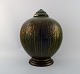 Lucien BRISDOUX 
(1878-1963) 
France.
Art Deco 
pottery lidded 
vase. Unique 
work.
Beautiful ...