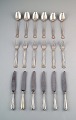 Cohr Old Danish 
silver cutlery 
for 6 p. A 
total of 18 p.
The set 
consists of 6 
spoons, 6 
forks, ...