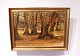 Oil painting of 
danish 
nature/forest 
signed by the 
danish artist 
Wald Kegnet. 
The painting is 
in ...