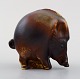 Gösta Grähs for 
Rörstrand, 
young wild 
boar, ceramics.
The glaze in 
brown shades.
Measures 8 ...