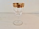 Lyngby Glas, 
Tosca, Port 
wine glass, 
9.7cm high, 
Crystal with 
gold band * 
Nice condition 
*
