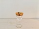 Tosca snap 
glass from 
Lyngby glas, 
8.5cm high, 
glass with gold 
ribbon *Fine 
condition*