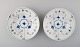 Bing & 
Grondahl, B&G 
blue fluted 2 
soup / pasta / 
porridge 
plates.
Measures: 21.5 
cm. x 4 cm. ...