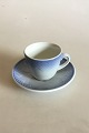 Bing & Grondahl 
Blue Tone - 
Seashell Hotel 
with logo 
Coffee Cup and 
Saucer No 1022. 
Measures ...
