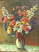 C. F. Behrens. 
born 1902
Summer flowers 
in vase. 
Dimensions 
74x66 cm, with 
frame: 82x74 cm
