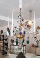 Fantastic 
Italian Baroque 
glass 
chandelier from 
the late 1700. 
Four light 
candles, eight 
...