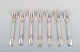 Danish silver 
(830), 7 cake 
forks.
Stamped: CFH: 
Christian Fr. 
Heise. 1910/20 
s.
In very good 
...