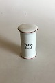 Bing & Grondahl 
Peber Hvid 
(Pepper White) 
Spice Jar No 
497 from the 
Apothecary 
Collection ...