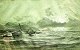 Baagøe, Carl Emil (1829 - 1902) Denmark: An abandoned wreck. Lead / pastel on paper. Dated: ...