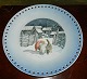 Large dish or 
flat in 
porcelain from 
Bing & Grondahl 
with gnome 
motif by Harald 
Wiberg. In ...