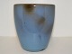 Royal Copenhagen art pottery.Unique vase with an amazing blue Clair De Lune glaze by artist ...