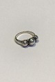 Georg Jensen 
Sterling Silver 
Ring No 3. Made 
1930 - 1945. 
Ringsize 
52/US6. Weight 
3 g./0.10oz.