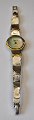 Zola quartz 
lady wrist 
watch with 
sterling silver 
box and chain, 
20th century. 
Gold plated. 
...