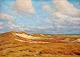 Hindevad, 
Marius (1885 - 
1977) Danmark. 
Lyng landskab. 
Olie på 
lærred. 42 x 59 
cm. Signeret 
...