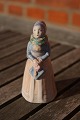 Hjorth figurine by L. Hjorth ceramics, Bornholm, Denmark.Beautiful figurine of a woman with ...