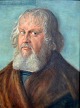 Tysk kunstner 
(19. årh.): 
Portræt af 
borgmester. 
Kopi efter A. 
Dürer. 
Udarbejdet af 
F. Tränkel. ...