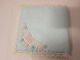 Dust cover for the old and beautiful handkerchiefs 
with a lace
In the earlier days the beautiful handkerchiefs 
were kept in such dust covers, usually with hand 
made embroidery
In a good condition
Please note: The price is excl. the handkerchief