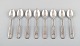 Hans Hansen 
silverware 
number 2. Set 
of 8 coffee 
spoons in all 
silver. 1937
Measures: 12 
...