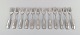 Hans Hansen 
silverware 
number 2. Set 
of 12 pastry 
forks in all 
silver. 
Measures: 13,5 
...