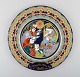 Rare hand 
painted 
Rosenthal Bjørn 
Wiinblad 
Christmas plate 
from 1977. "The 
shepherds greet 
the ...
