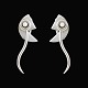 Wilhelm 
Freddie. 
Sterling Silver 
Ear Clips with 
Pearls. Artist 
jewelry 1991.
Designed by 
...