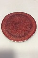 Royal 
Copenhagen 
Salto Tray / 
Plate in 
Oxblood Glaze.
Measures 22cm 
/ 8 2/3"
Has damage