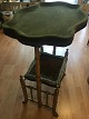 Sewing table 
with green 
felt.
and plated 
frame.
From approx. 
1850-1880
Height: 75 cm. 
Width: ...