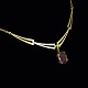 Bræmer-Jensen. 
14k Gold 
Necklace with 
Amehyst 
Pendant. 
Designed and 
crafted by 
Bræmer-Jensen - 
...