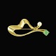 Knud V. 
Andersen. 14k 
Gold Brooch 
with Jade and 
Pearl.
Designed and 
crafted by Knud 
V. Andersen ...