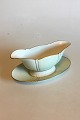 Bing & Grondahl 
Service with 
green 
decoration with 
gold on form 
507(Herregaard) 
Gravy Boat. ...