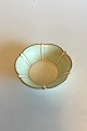 Bing & Grondahl 
Service with 
green 
decoration with 
gold on form 
507(Herregaard) 
Little Bowl. 
...