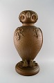 Large Danish 
Skotterup owl 
with removable 
head of glazed 
earthenware.
With incised 
pattern. ...