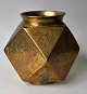 Chinese vase, 
bronze, cube 
shaped, 20th 
century. With 
numerous 
decorations. 
Stamped. 
Height: ...