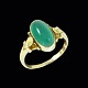 Georg Jensen. 
18k Gold Ring 
with Green 
Agate #23. 
1904-08 
Hallmarks
Designed by 
Georg Jensen 
...
