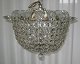 Large 
sack-shaped 
prism crown, 
Denmark, 
approx. 1900. 
For 3 lights, 
with 35 chains 
and ...