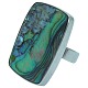 Abalone 
jewellery. 
A ring of 
silver set with 
abalone shell. 
Ring size 54. 
Abalone shell 
3 cm ...