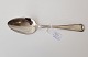 Antique silver 
spoon
Stamps: 
Mathias Møller 
1813-68 - 
Haderslev's 
town mark. 
Length 21 cm.