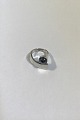 Hans Hansen 
Sterling Silver 
Ring with 
Hematite Ring 
Size 52 /US 6 
Weight 5.8 
gr/0.20 oz