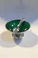 Georg Jensen 
Sterling Silver 
Cactus Salt 
Cellar(Green 
enamel) No 629 
A and Salt 
Spoon Diam 6 
...