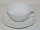 Bing & Grondahl 
Berndotte (also 
called White 
Vega), tea cup 
with saucer.
The factory 
mark ...