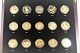 USA. $ ½ 
commemorative 
coins 
1986-2008. Gold 
plated with 24K 
gold and 
platinum. 15 
pieces. Sold 
...