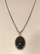 Necklace and 
Pendant with
Black Onyx.
silver 925s
Pendant: 
Height: 3 cm 
with ax. Width: 
1.7 ...